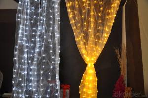 LED Curtain String Light with Curtain 200 Lights 10 drops for Decoration.