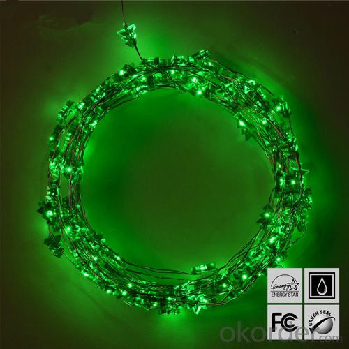 Christmas Tree Copper Wire String Light with 3AA Battery Box 20 Lights for Holiday Decoration. System 1