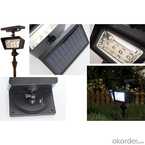 4LEDs Super Bright ABS Solar Spot Light Outdoor Spot Light System 1