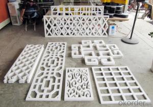 Decorative carving hard plastic sheet PVC foam board for construction