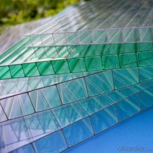 Colorful Polycarbonate Hollow Sheet Applicable to the Skylight/ Greenhouse Cover