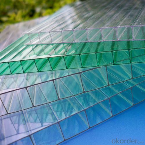 Plastic Sheets - Colorful Polycarbonate Hollow Sheet for Skylight/Greenhouse Cover System 1