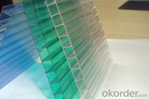 Polycarbonate Hollow Sheet  Ultraviolet Resistance with UV protective layer