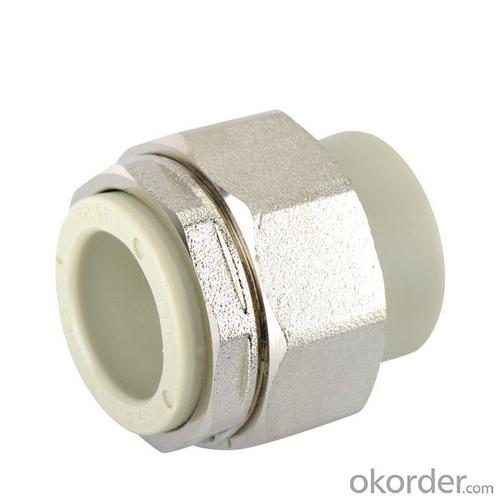 13mm Plastic Pipe Fittings PP-R Socket Brass Union with SPT Brand System 1