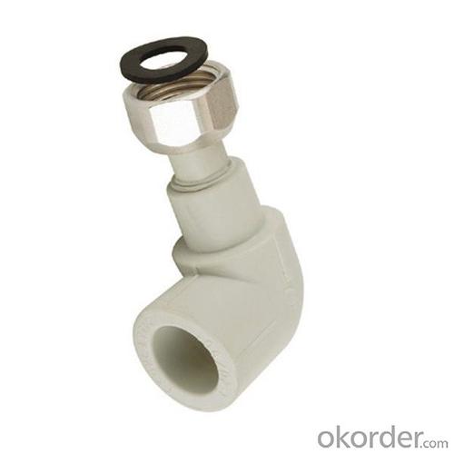 90-Degree Elbow Compression Plastic Pipe Fittings with Plastic Threaded Union System 1