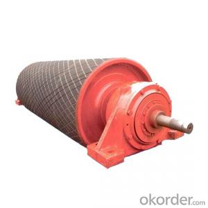 Drive roller with rhombic groove System 1