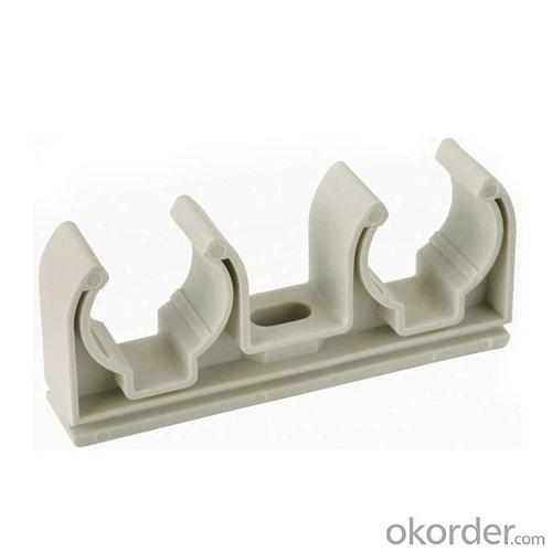 1 1/4 Plastic Pipe Fittings - Polypropylene Random Plastic Double Clip with SPT Brand System 1