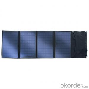 100W Folding Solar Panel with Flexible Supporting Legs for Camping System 1