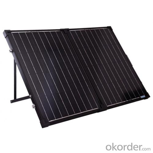 200W Folding Solar Panel with Flexible Supporting Legs for 1000 Sq Ft Home Camping System 1