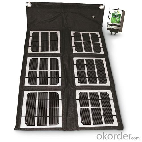 Sun Electronics - 110W Folding Solar Panel with Flexible Supporting Legs for Camping System 1