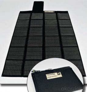 40W Folding Solar Panel with Flexible Supporting Legs for Camping