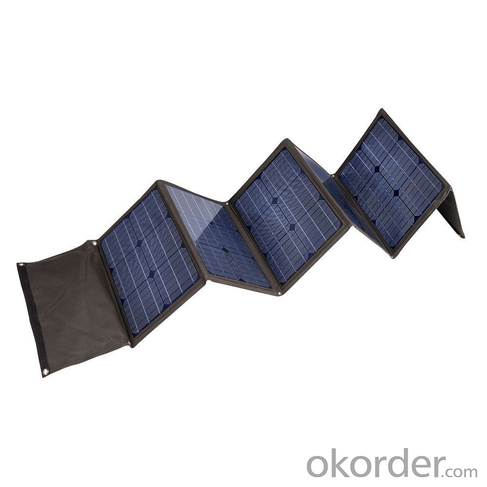 170W Folding Solar Panel with Flexible Supporting Legs for Camping