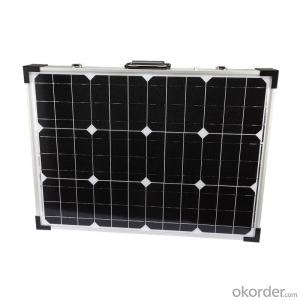30W Folding Solar Panel with Flexible Supporting Legs for Camping
