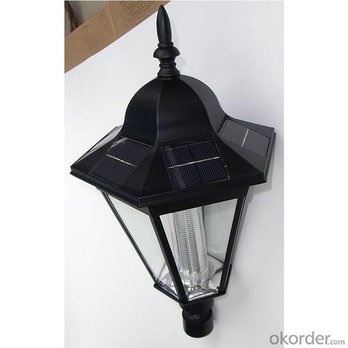 LED Solar Garden Light Soalr Wall Light Outdoor Solar Post Lamp System 1