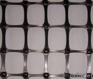 Steel Plastic Geogrids  in Road Construction System 1