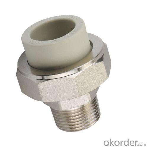 6 Plastic Pipe Fittings PPR Male Threaded Union with Top Quality System 1