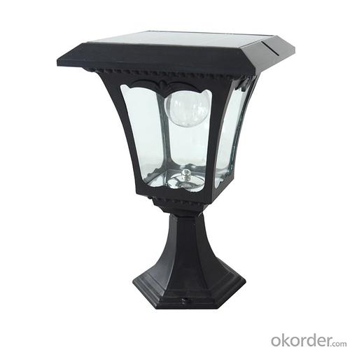 LED Solar Post Lantern Solar Column Light Solar Fence Light System 1