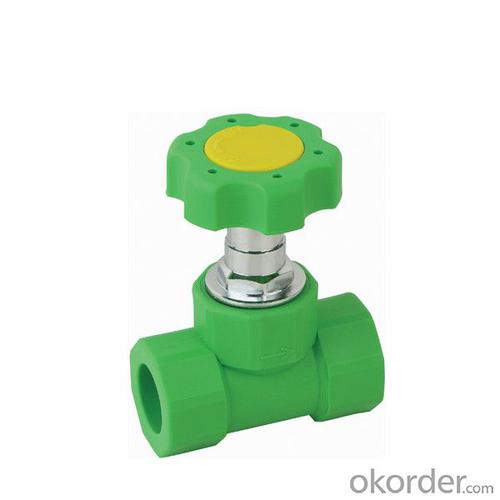 Barbed Pipe Fittings Plastic PP-R Single Female Threaded Stop Valve with Superior Material System 1