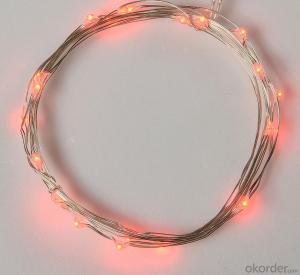 Red Fairy Light Flexible Led Mini Copper Wire String Lights Led Christmas Lights System 1