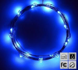 Blue Fairy Light Flexible Led Mini Copper Wire String Lights Led Christmas Lights System 1