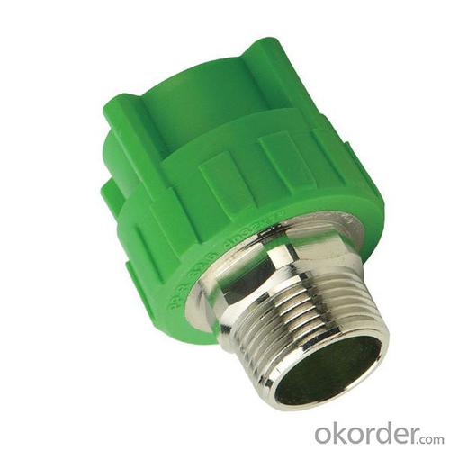 PP-R Plastic Pipe Push Fittings Male Threaded Coupling System 1