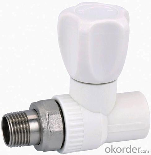 1/2" Plastic Pipe Fittings - Polypropylene-Random PPR Stop Valve with Straight System 1