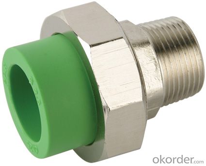 Push Fit Connectors Plastic Pipe Polypropylene Random PPR Male Threaded Union System 1