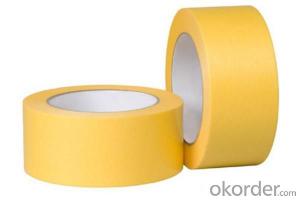 Colorful Skin Single Side Rubber Adhesive Crepe Paper Masking Tape System 1