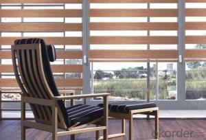 Natural Printed Window Bamboo Curtain Wood Blinds System 1