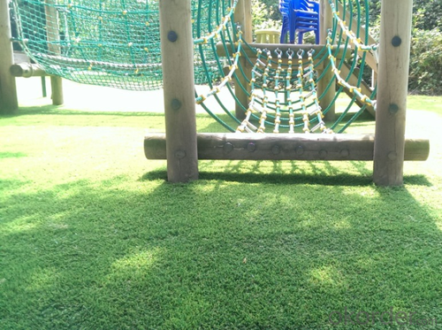 Anti-UV Landscape Decoration Synthetic Artificial Grass for  Kindergarten System 1