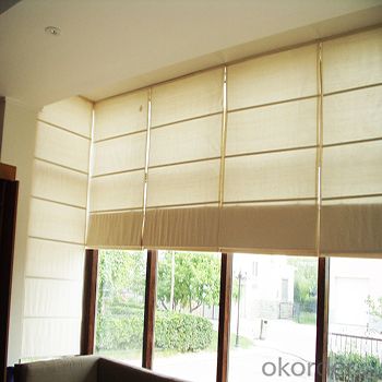 Elegant horizontal retractable motorized shangri-la blinds System 1