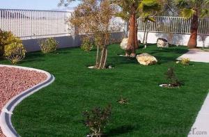 Lawn Landscape Artificial Turf  &amp; Sports grass /Grass 4 color SGS Approved System 1