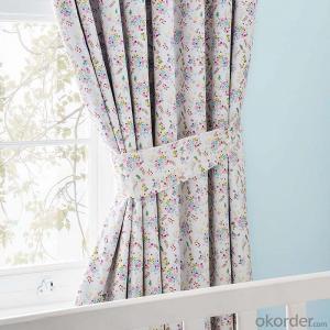 Floral Blackout Pencil Pleat Curtains for livingroom System 1