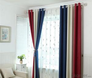 Polyester blackout curtain fabric for Window System 1