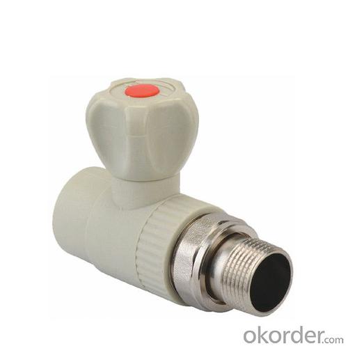 1 1/2 Plastic Pipe Fittings - PPR Fitting E7 Type PPR Double Female Threaded Luxurious Ball Valve with Brass Ball System 1