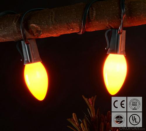 2017 New Yellow C7 LED Bulb Light String for Outdoor Indoor Wedding House Garden Decoration System 1