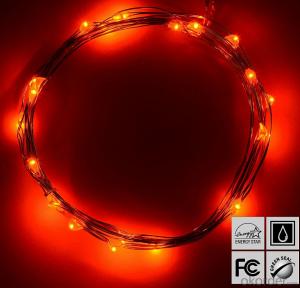 Red Copper Wire String Lights for Outdoor Indoor Holiday Logo Garden Decoration System 1