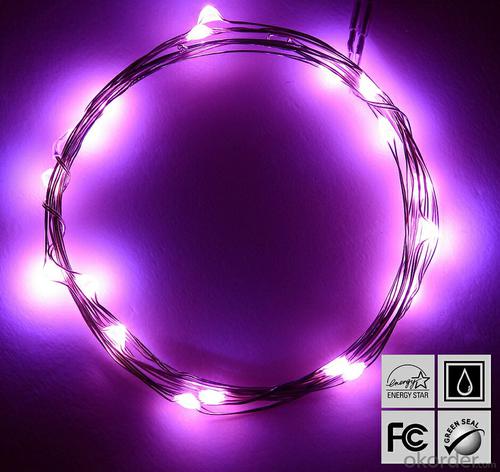 Pink Copper Wire String Lights for Outdoor Indoor House Christmas Garden Decoration System 1