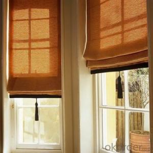 Bamboo Blinds with Chinese Style Window Curtains System 1
