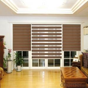 roller blind with double fabrics customized  for home decoration System 1