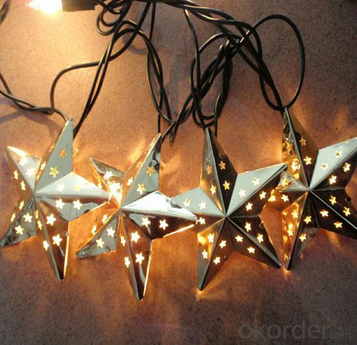 Metal Star Light String LED Light String for Outdoor Indoor Christmas Bar Roof Decoration System 1