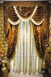 wholesale roman blackout curtain with matching window curtain