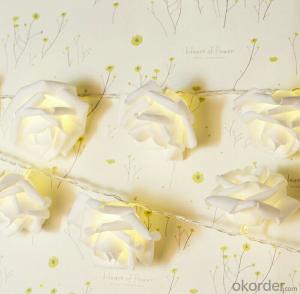 White Rose Led Light String for Wedding and Home Decoration