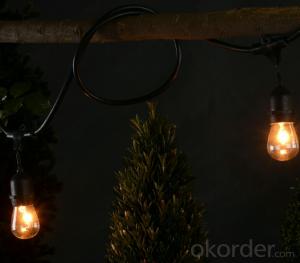 Warm White S14 Incandescent Bulb Light String for Outdoor Indoor Garden Party Festival Decoration