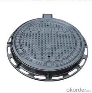 EN124 high quality sewage cast iron manhole cove System 1