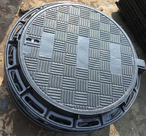 Round Ductile/ Cast Iron D400 Manhole Cover with Frame (DN600) System 1