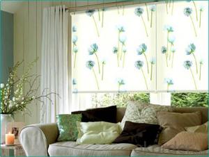 Roller Blinds Curtain of Romantic Style for Window Decoration