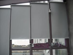 Manually operated blackout roller blinds System 1