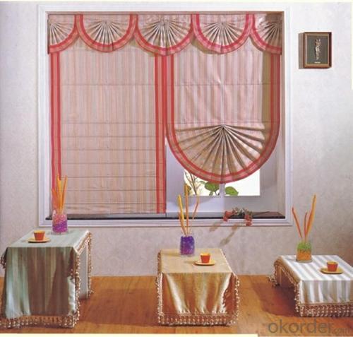 roller vertical fabric electric curtain of roman style System 1