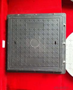 Municipal OEM Square Ductile Iron Manhole Cover with Locking System 1